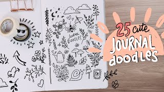 25 Cute Doodles to Fill Your Journal | Beginner Doodles Ideas