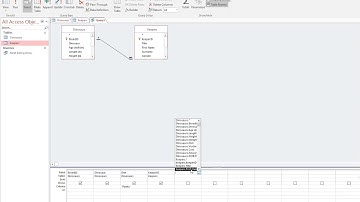 3. Creating a query with two tables