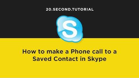 Make a phone call to a contact in Skype  | Skype Tutorial #5