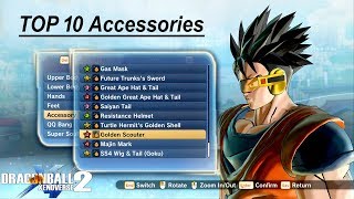 Top 10 Accessories of Dragon Ball Xenoverse Without MODDED Accessories YouTube