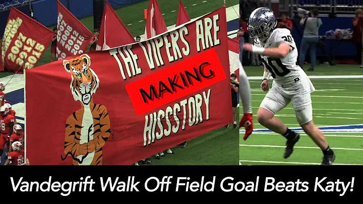 Texas Football Playoffs | Austin Vandegrift Walks ...