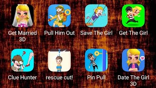 Clue Hunter, Rescue Cut, Save The Girl, Pin Pull, Pull Him Out, Get Married 3D, Date The Girl 3D screenshot 2