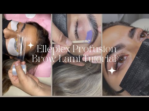 STEP BY STEP BROW LAMINATION USING ELLEPLEX PROFUSION & SOFT WAX | BROW WAXING| by ROSSETTILASH