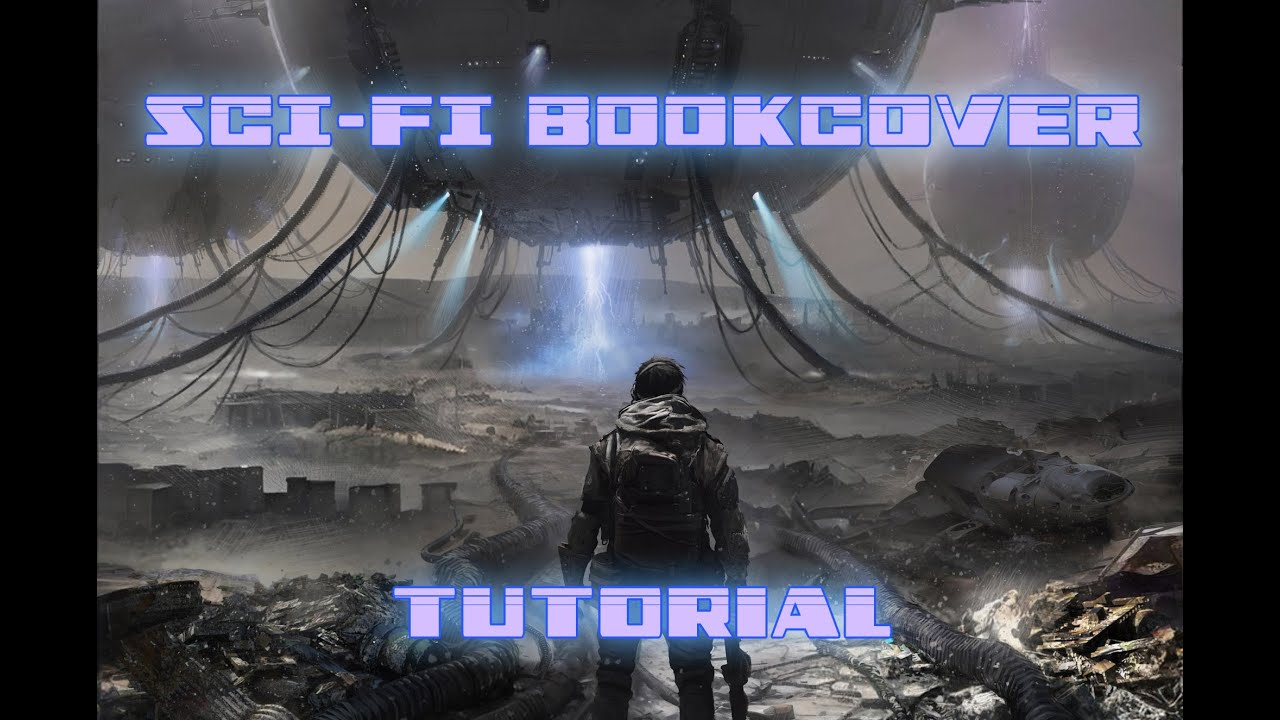 Sci-Fi book cover artwork tutorial speedpaint