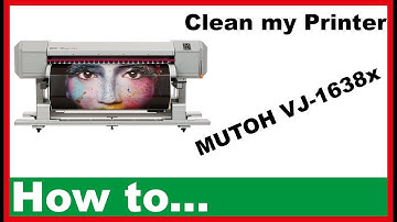 How to Clean my Printer Mutoh ValueJet 1638x | Maintenance Tutorial