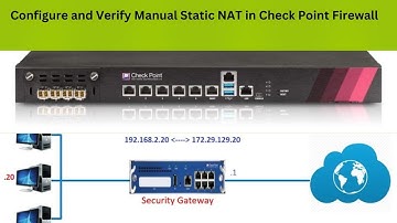 Configure and Verify Manual Static NAT in Check Point Firewall