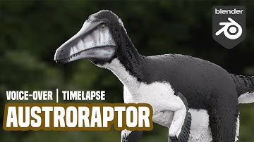 Attempting to Create Feathers on an Austroraptor (Timelapse) in Blender 3.5