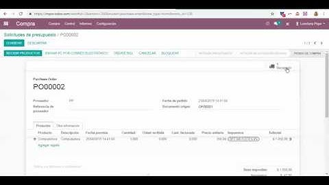 Entrega parcial y orden de compra en Odoo