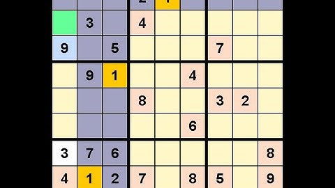 How to Solve New York Times Sudoku Hard August 4, 2021 - v2