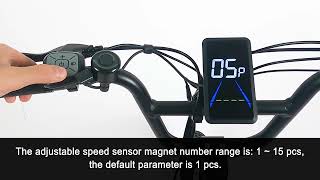 The parameter settings of Fucare Libra ebike's display