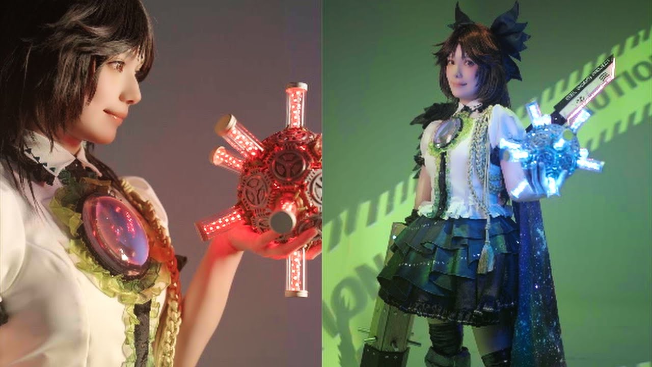 Touhou Project Utsuho Reiuji Cosplay Cinematic - Hero Girl Okuu - Nuclear Fusion   