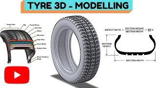 TYRE DESIGNING IN SOLIDWORKS | CAD MODELLING TUTORIAL by A Square C & D 11,213 views 2 years ago 20 minutes