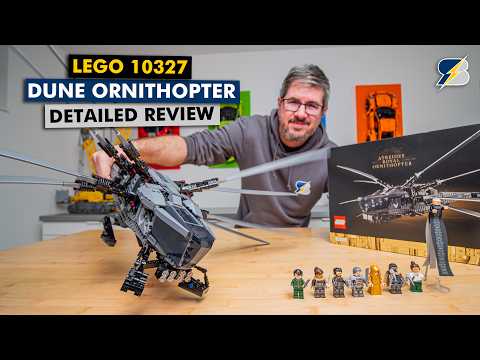 LEGO Icons + Technic = Perfection - 10327 Dune Atreides Royal Ornithopter detailed building review