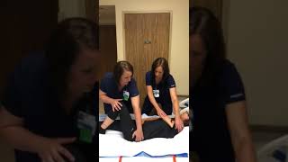 Early Mobility Training #5: 2 Person Supine to Sitting on Side of Bed