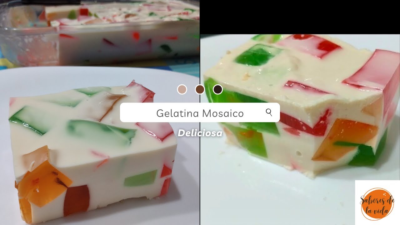 Gelatina Mosaico / tres Leches YouTube