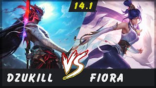 Dzukill - Yone vs Fiora TOP Patch 14.1 - Yone Gameplay