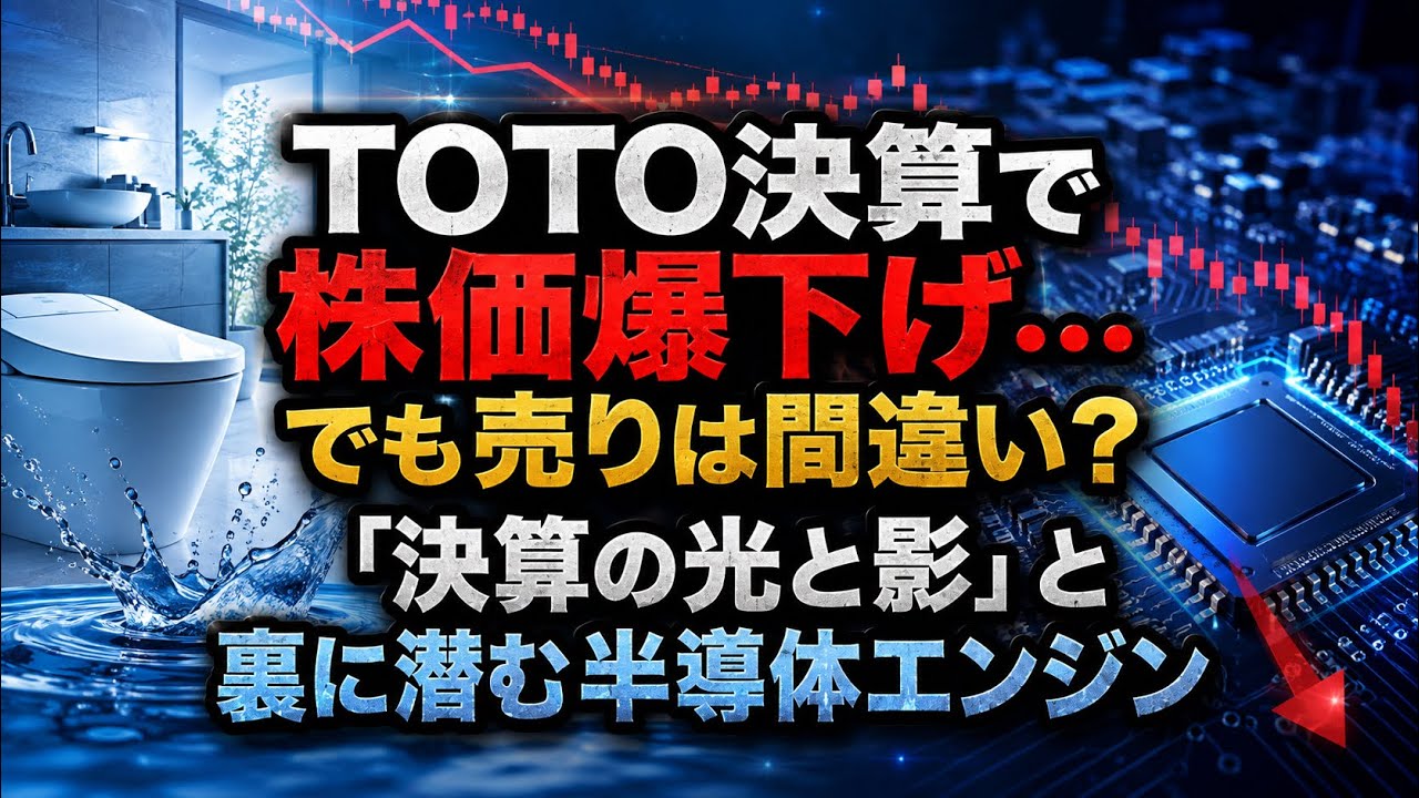 TOTO 5332] The Real Reason for TOTO's Stock Plunge… Was It