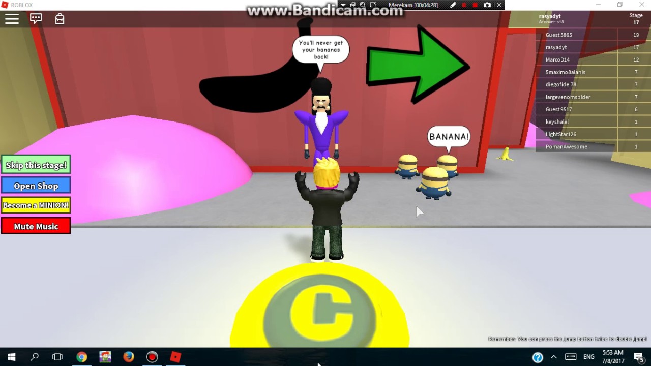 Roblox Escape The Minions Tangga Tertinggi Di Dunia 2 Youtube - adorno roblox