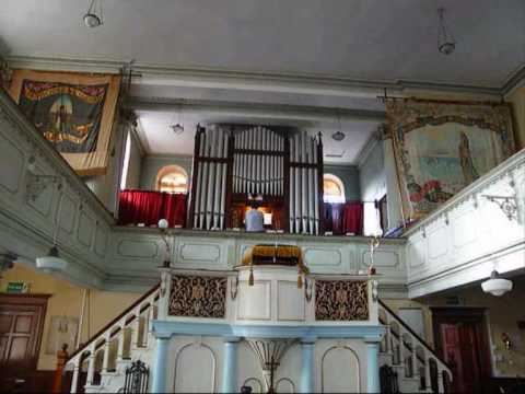 Chris Lawton at the organ of Mousehole Methodist Church, Newlyn: Ode to joy