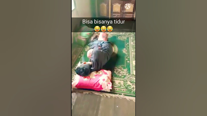 Bisa ya, banjir kayak gitu masih tidur aja.