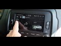 Uconnect 6.5" live menu on Jeep Renegade MY 2017