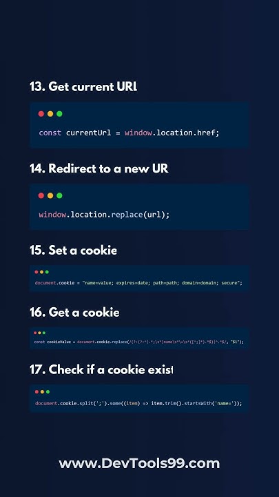 Best JS Snippets #javascript #js #coding #snippet devtools99 #devtips # ... image.