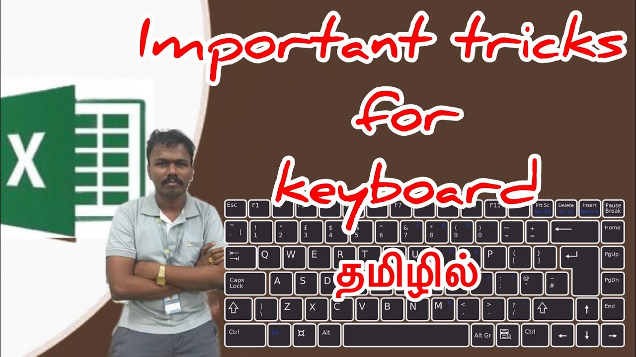 Keyboard tricks in excel in tamil - YouTube
