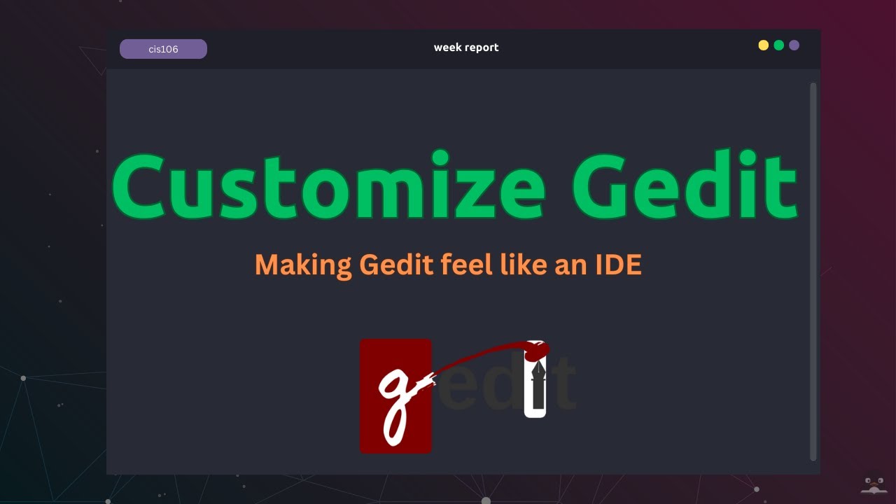 Customize Gedit - YouTube