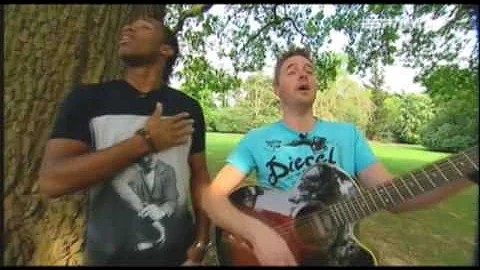 Chris Cohen teaches Didier Drogba the guitar