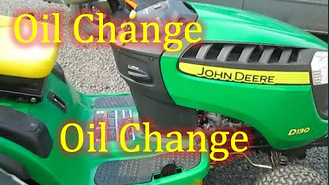 Jak často měnit olej v sekačce John Deere d130?