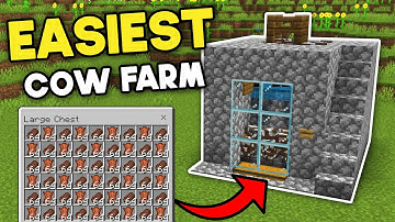 The Easiest Cow Farm Minecraft Bedrock 1.21 (2025)