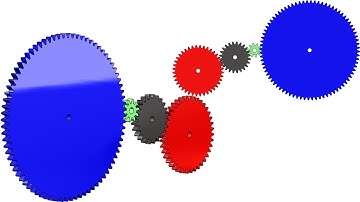 Mechanism 14: different ratio Gear Train  -SolidWorks Tutorial