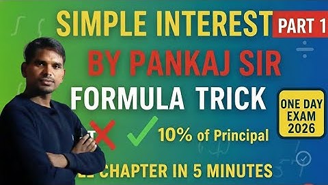 🔹 Simple Interest Part 1 | आसान तरीके से समझें | Maths smart Approach 