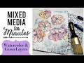 Mixed Media in Minutes- Watercolor and Gesso