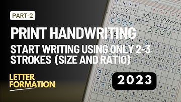 Print Handwriting for complete beginner | colorful strokes for better understanding | Handwriting