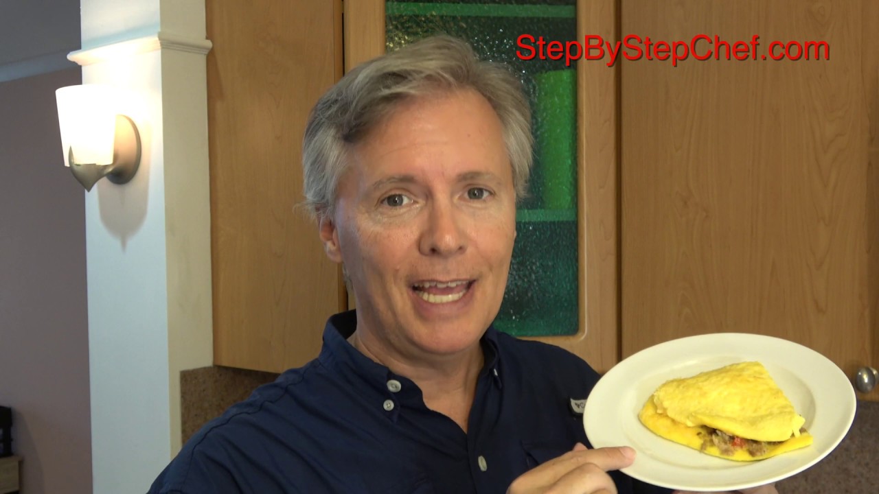 Sausage Omelet Easy Recipe -- Step By Step Chef - YouTube