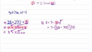Smallest positive integer X that solves the congruence (single equation)