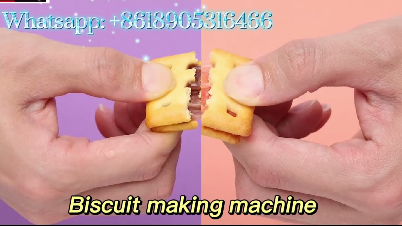 2022How to make sandwich biscuits? Automatic biscuit making machine production line