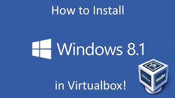 Windows 8.1 - Installation in Virtualbox