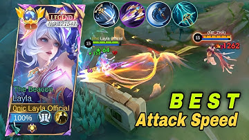 GLOBAL LAYLA WTF ATTACK SPEED BUILD!! 500% SPEED HACK!?😱 (must try!) - MLBB