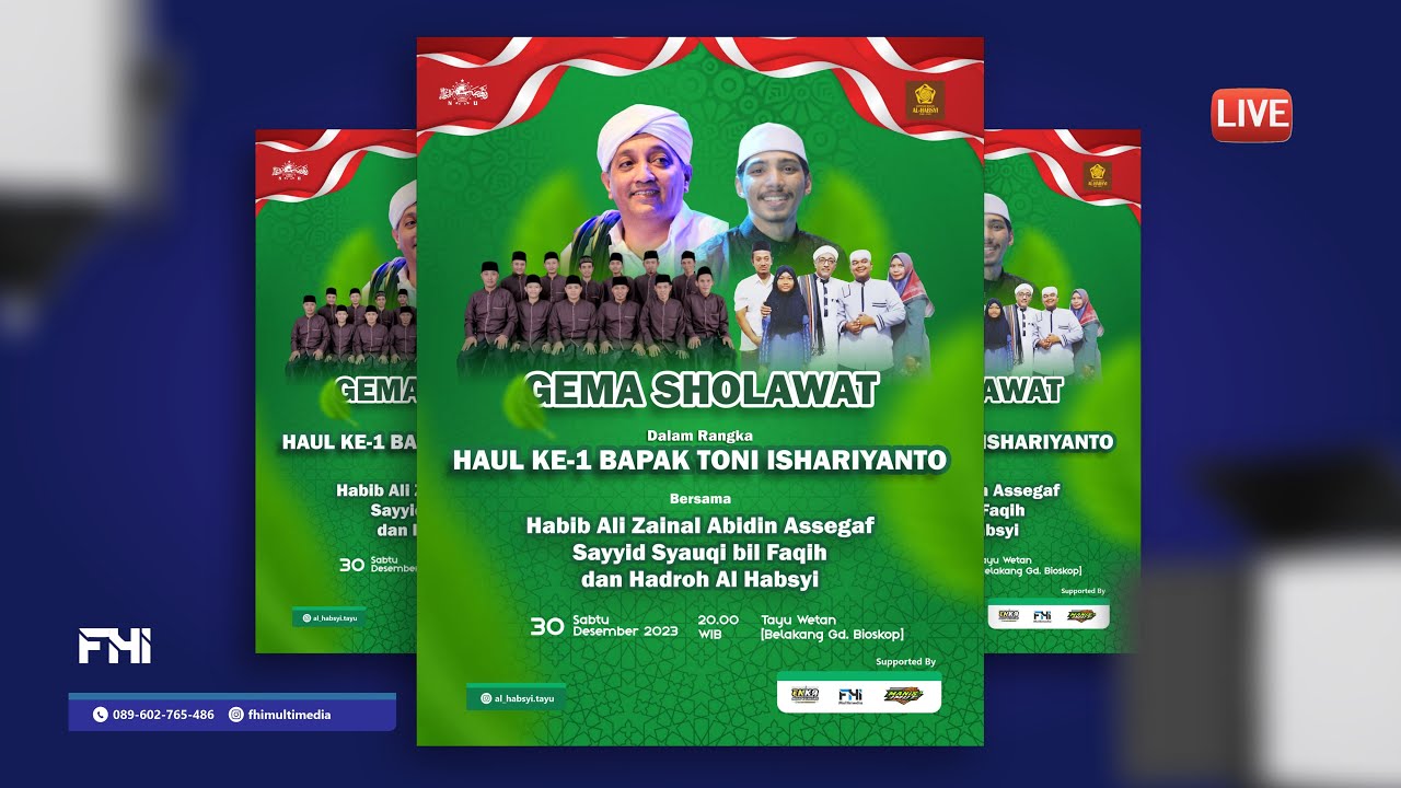 🔴[LIVE] GEMA SHOLAWAT TAYUWETAN | HAUL KE-1 BAPAK TONI ISHARIYANTO | HABIB ALI ZAINAL ABIDIN ASSEGAF