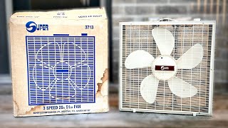1980s Super 3713 20” Box Fan w/ Original Box