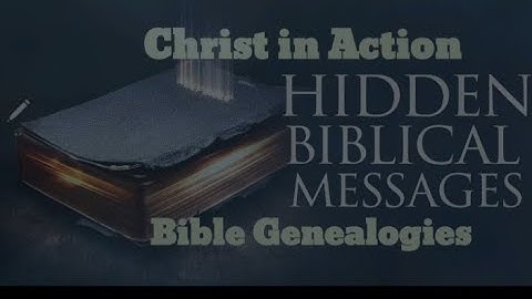 The Hidden Message Series 1; The Bible Genealogies; Gospel in Genesis; Beautiful Bible Insights.