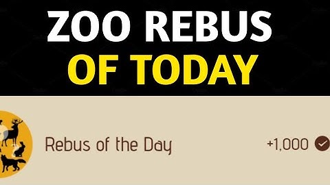 Rebus Of The Day Zoo 4 January | Zoo Rebus Of The Day | Rebus Of The Day Zoo Airdrop