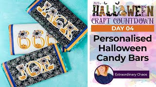Personalized Cricut Candy Bar Wrapper 🦇 HCC 2023 Day 04