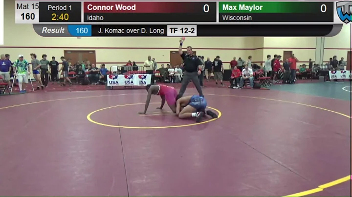 119 Men 160 Connor Wood Idaho vs Max Maylor Wisconsin 4759533104