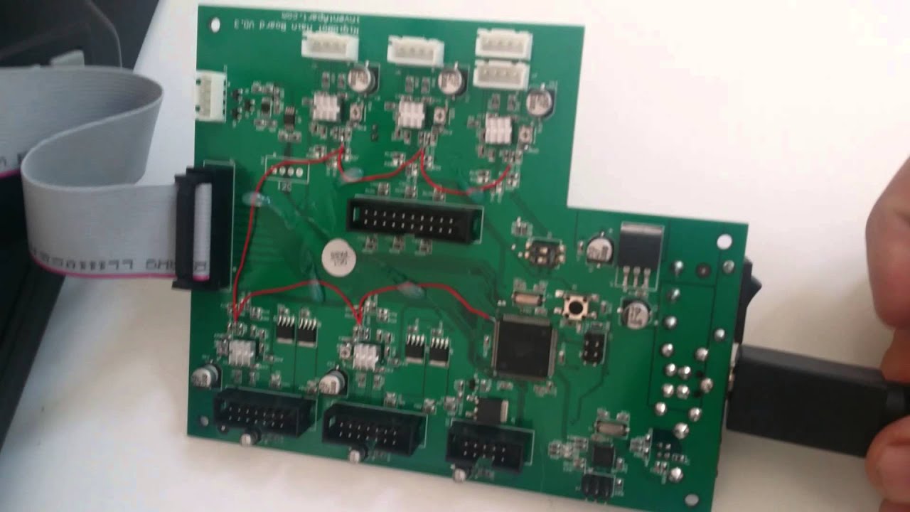 Rigidbot Faulty Board - YouTube