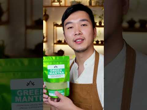 Японський чай матча, натуральний зелений порошковий чай 100 г, зелений Matcha маття, видео 1
