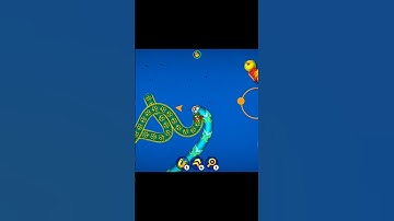 Double Trap Kill! Outplayed Two Snakes Like a Pro! 🐍⚔️ #WormsZone #Shorts