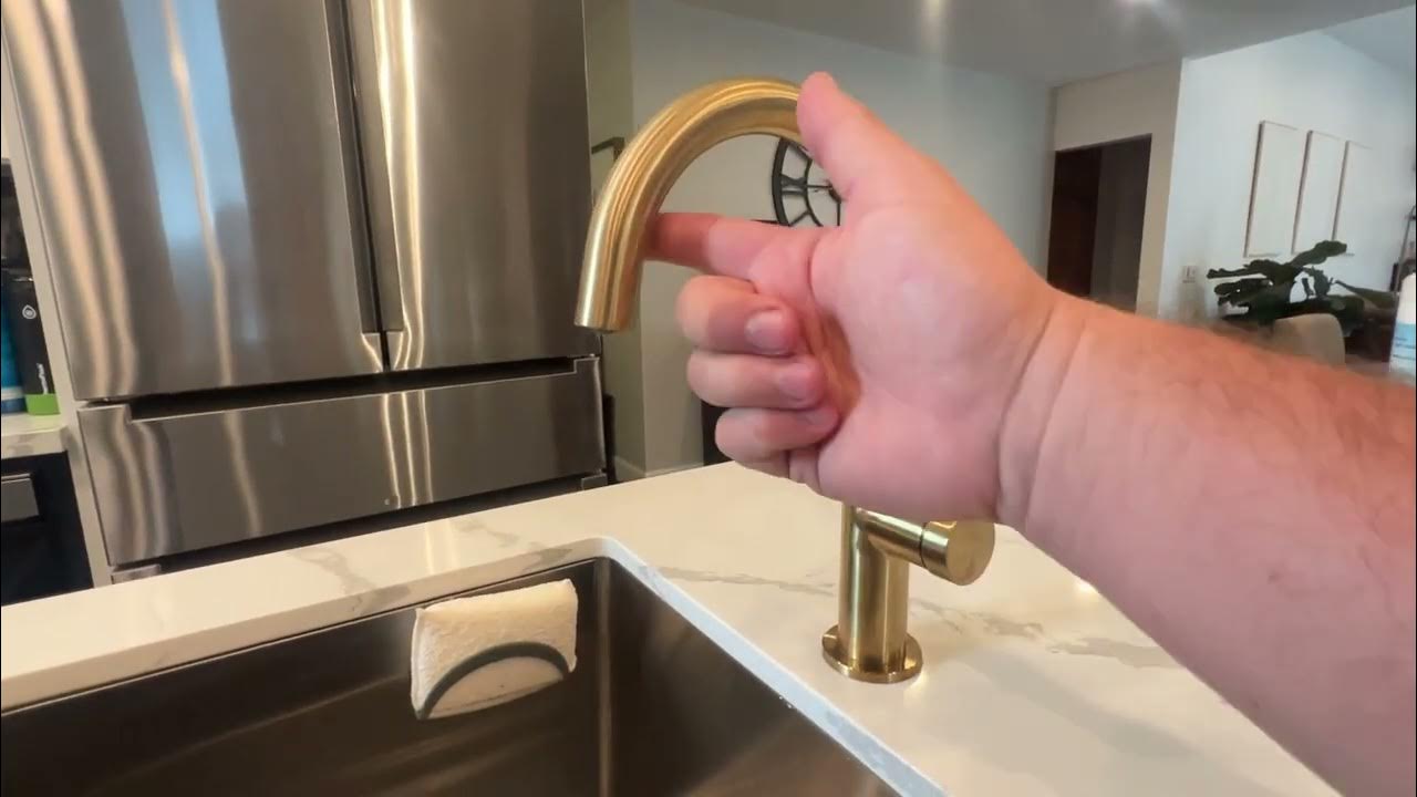AguaStella A1010BG Brushed Gold Bar Faucet YouTube